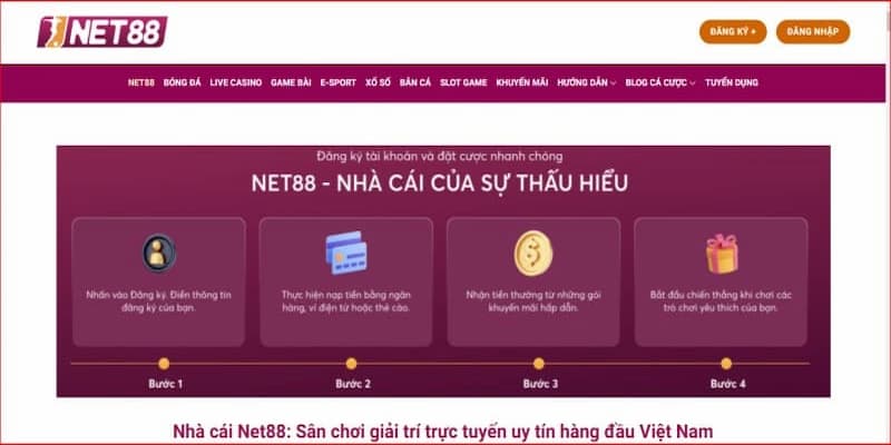 Các Phương Thức Đăng Nhập Vào Net88